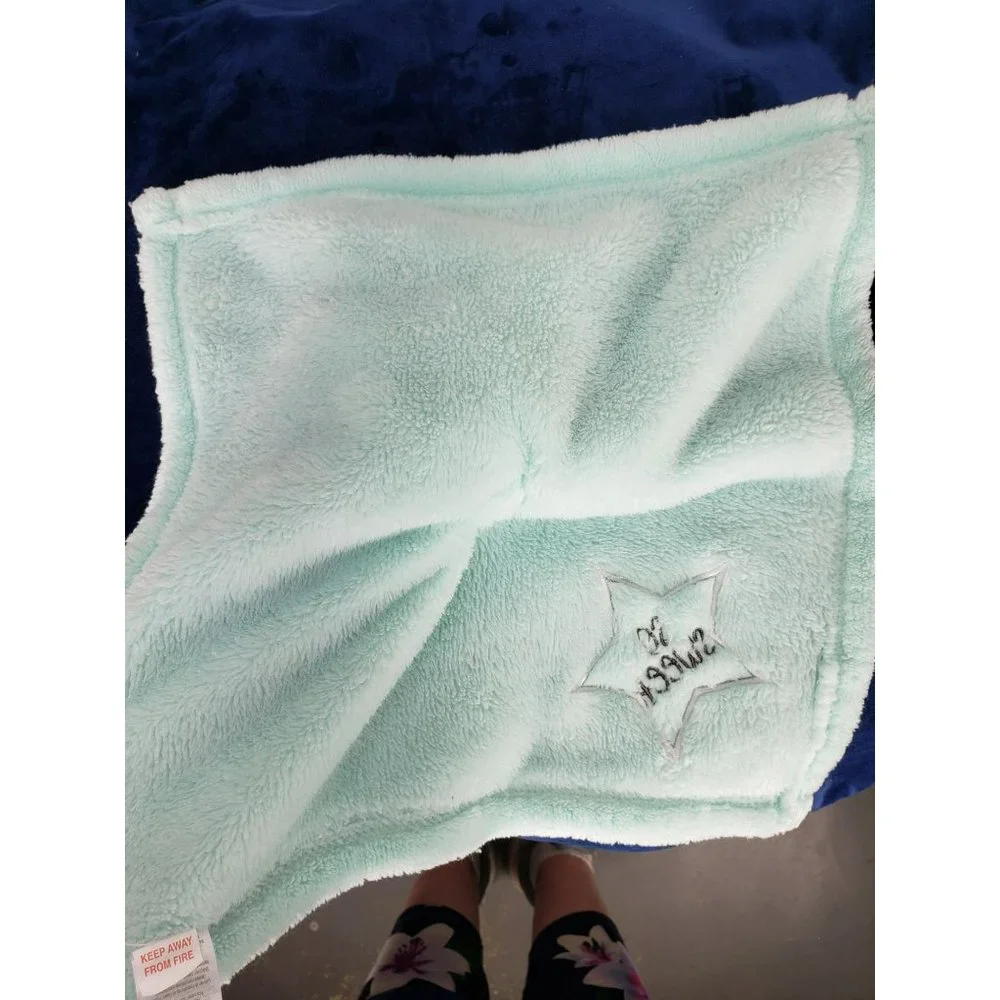 Baby Gear Unisex Lovey Baby Blanket‎ Security Bear Cloud So Sweet Star Aqua Gray